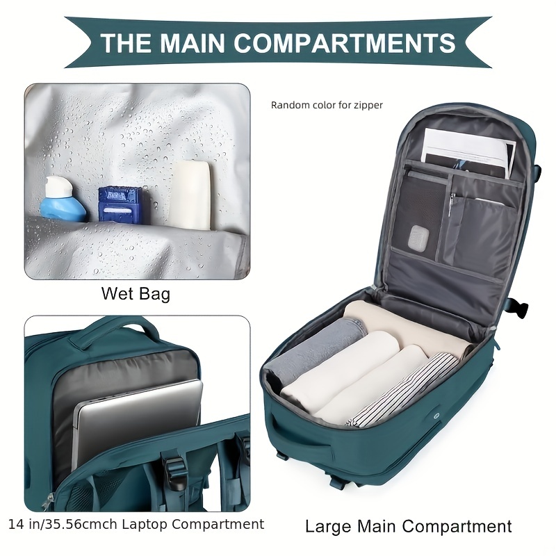 Large Capacity Minimalist Backpack Solid Rucksack
