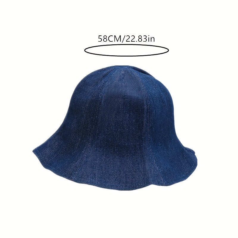 1pc Plain Color Trendy Lightweight Cotton Style Bucket Hat For Unisex  Fishing Beach Vacation, Shop Now For Limited-time Deals