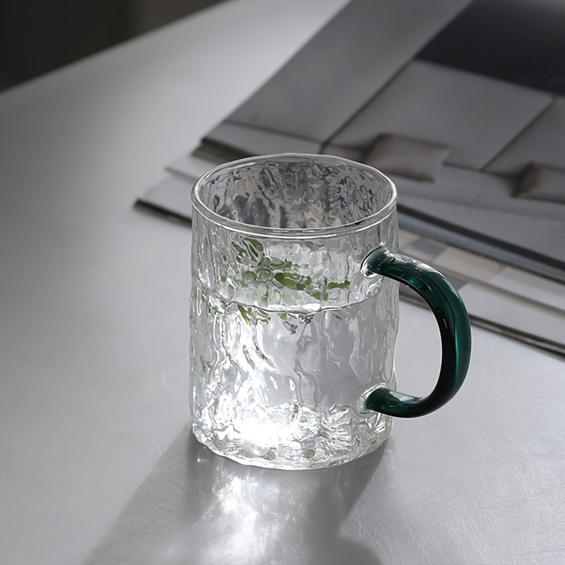 Glass Mugs, Embossed Glass Water Cups With Handles, Coffee Cups, Drinking  Cups, Summer Winter Drinkware - Temu