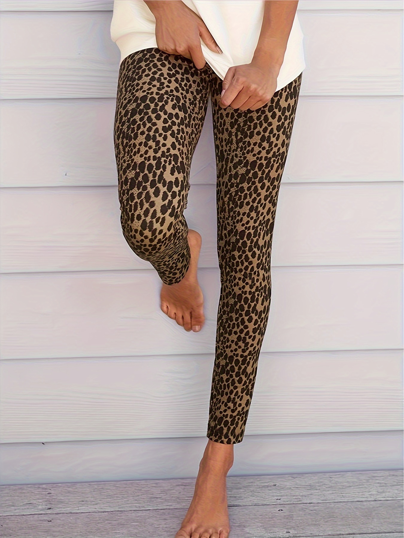 Leopard Leggings For Women - Temu