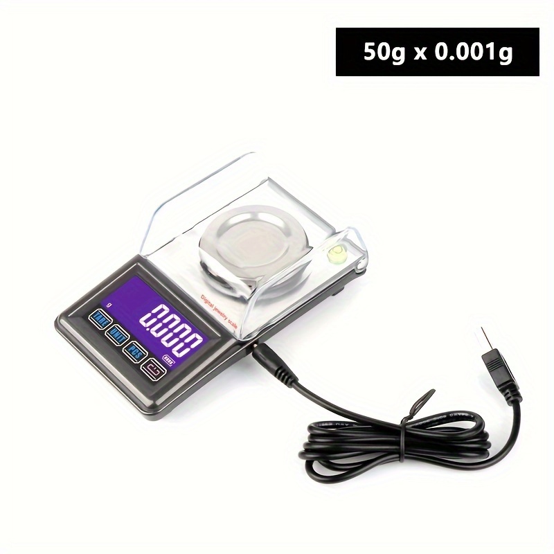 High Precision Digital Milligram Scale 50g/0.001g Mini Electronic