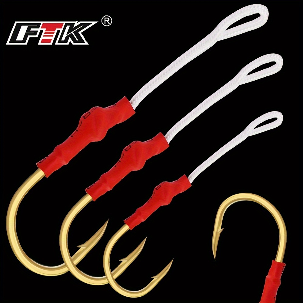 Fishhook With Ring Tube Fishing Accessories Barbed - Temu Canada