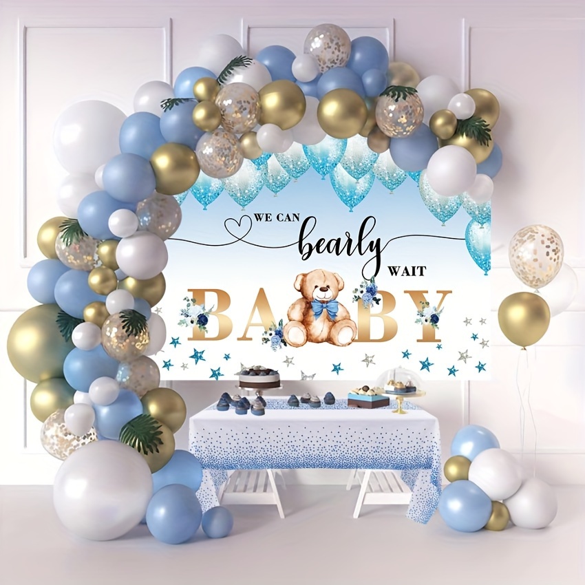  Cartoon Background Bear Birthday Decoration, Kids Party  Decorations Banner Photography Background Boys Girls Baby Shower Decoration  5x3FT : Electronics