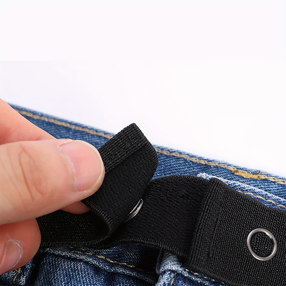 Extensions de ceinture élastiques réglables pour pantalons, extenseur de  pantalon de grossesse, bouton de jean, femmes et hommes