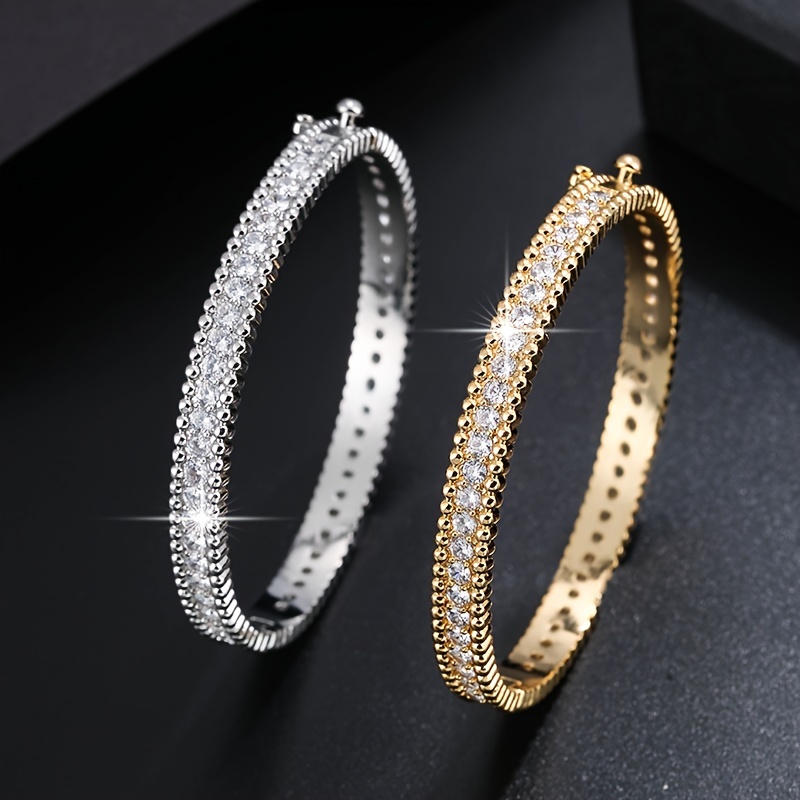 Fashion And Luxury Bracelet All-match Inlaid Zircon Women's Bracelet Plated  Holiday Style