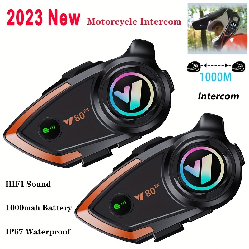Intercomunicador Bluetooth para motocicleta, intercomunicador