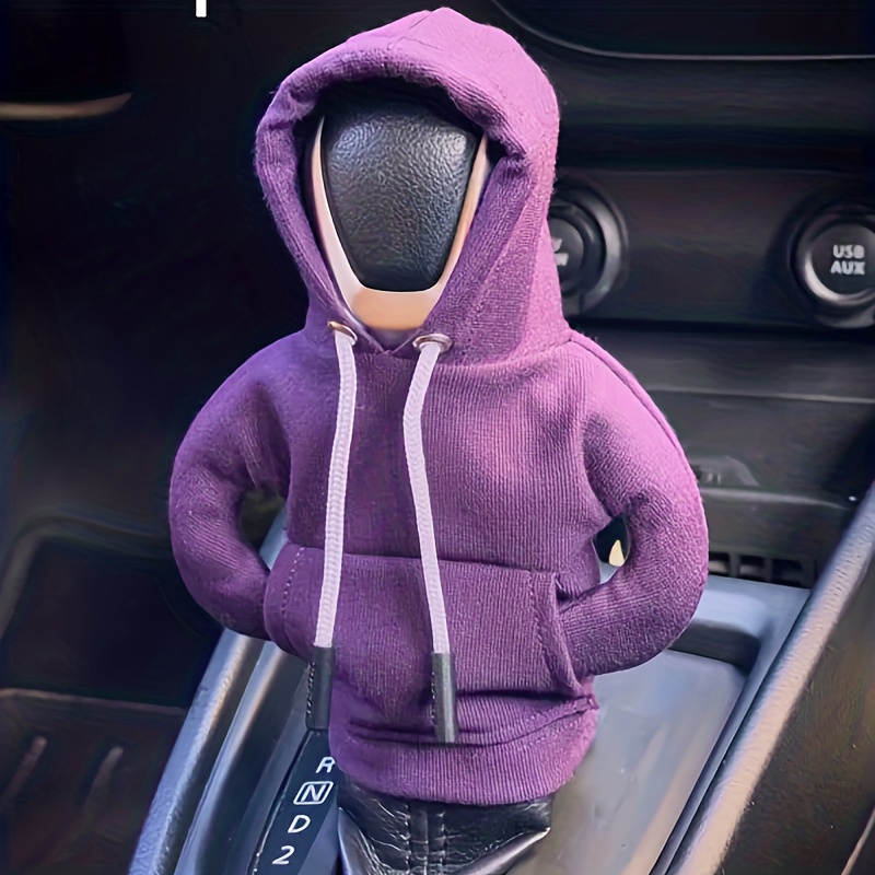 Kaufe Lustiger Hoodie-Sweatshirt-förmiger Auto-Auto-Schalthebel-Schaltknauf-Abdeckungsschutz