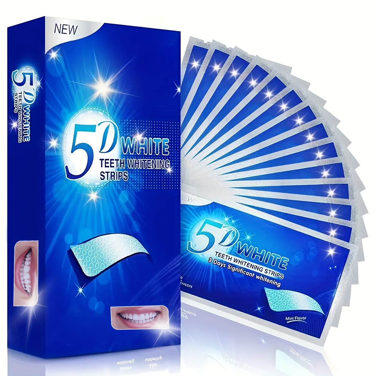 7/14 Pairs 5D Teeth Strips, Teeth Stains Cleansing, Deep Cleansing Teeth For Daily Oral Care