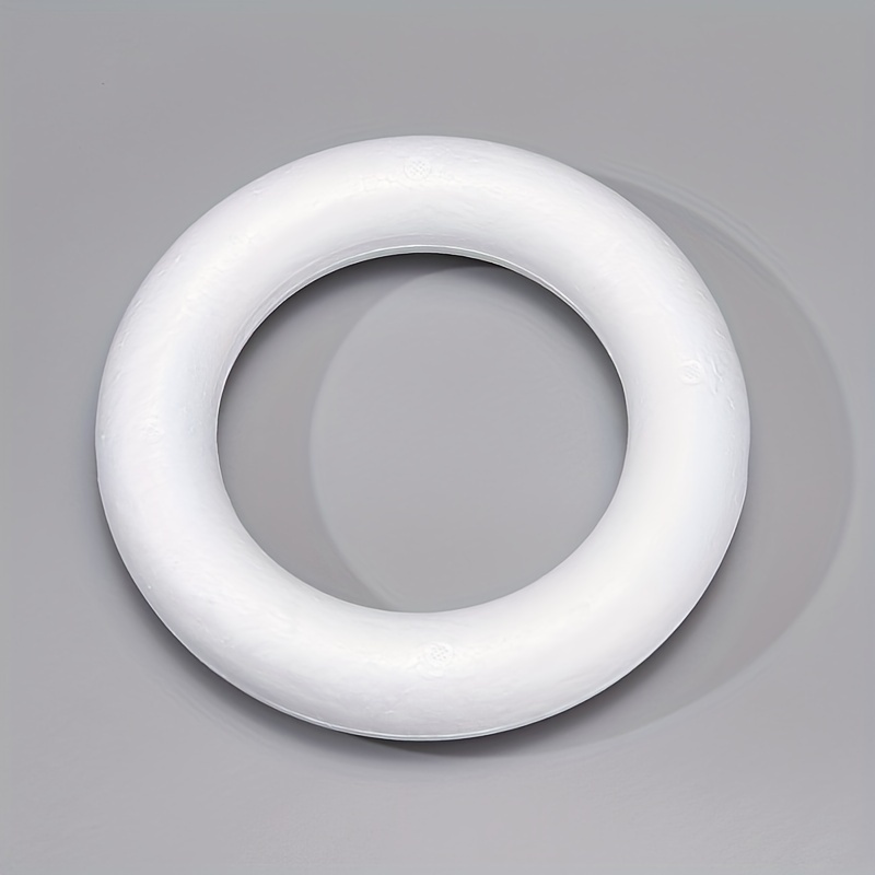 Craft Foam Wreath White Polystyrene Foam Ring Round Foam - Temu