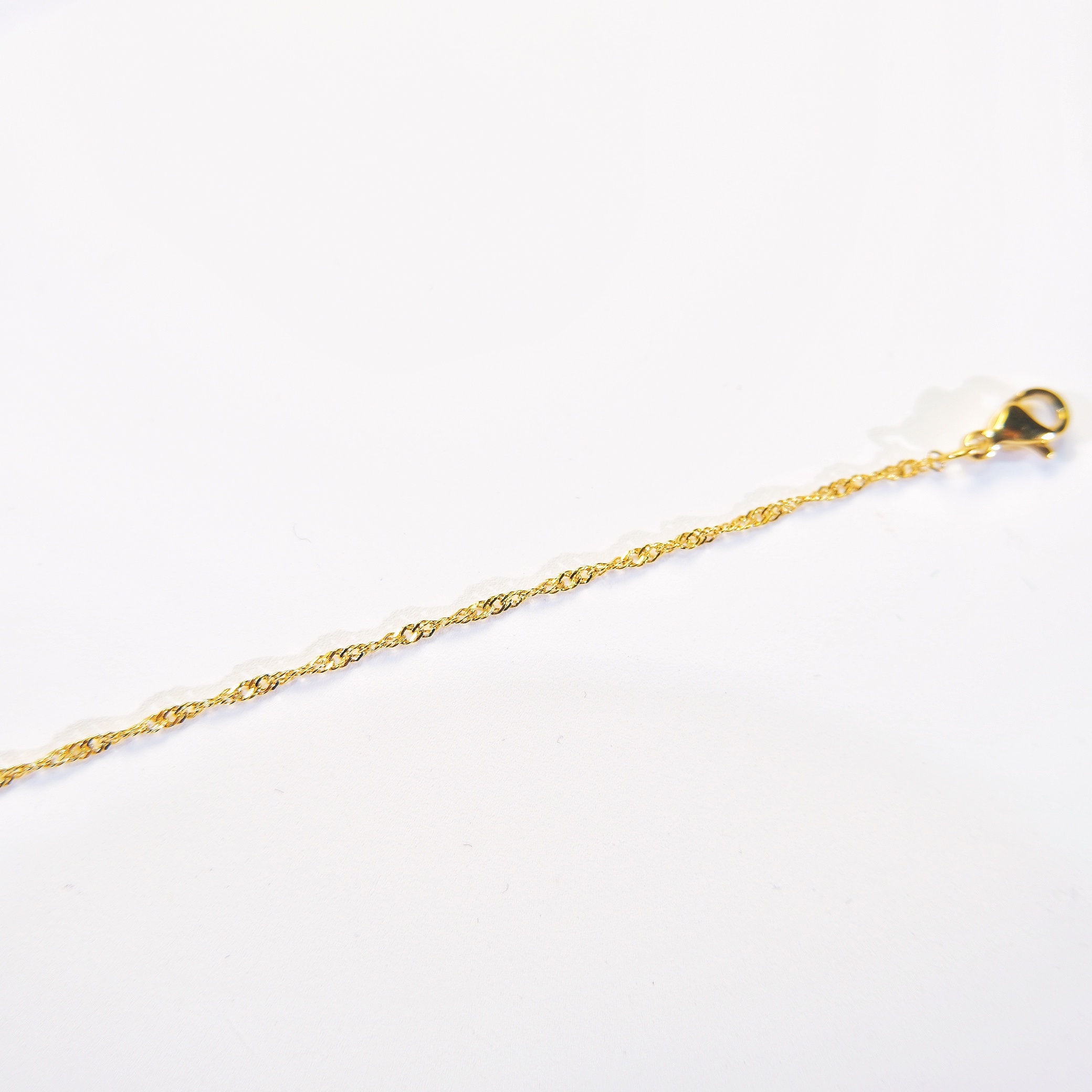 Water Wave Chain Necklace Plated 18k Gold Plated Chain - Temu