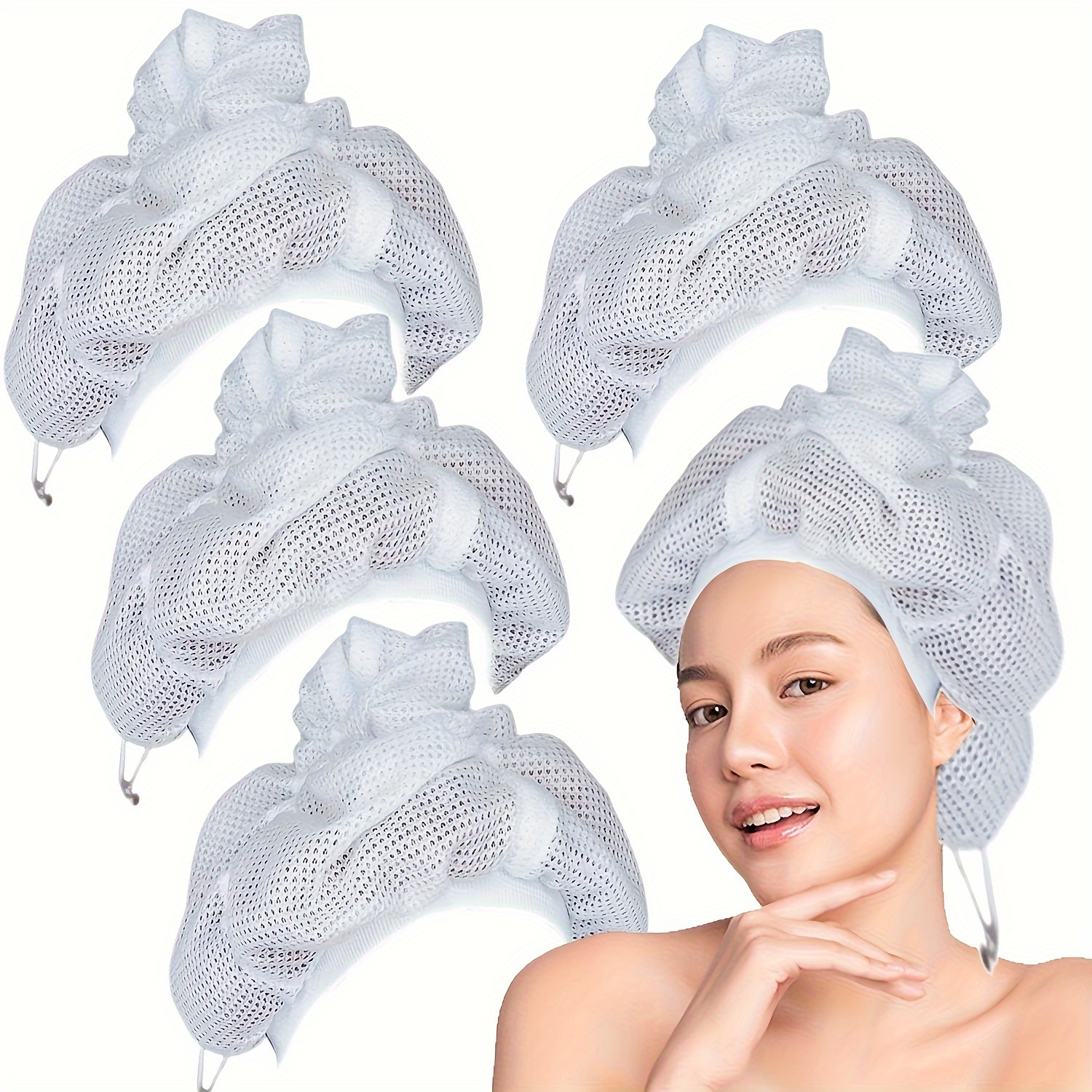 Net Plopping Cap for Drying Curly Hair, Soulta Net Plopping Cap for Drying  Curly Hair, Soulta
