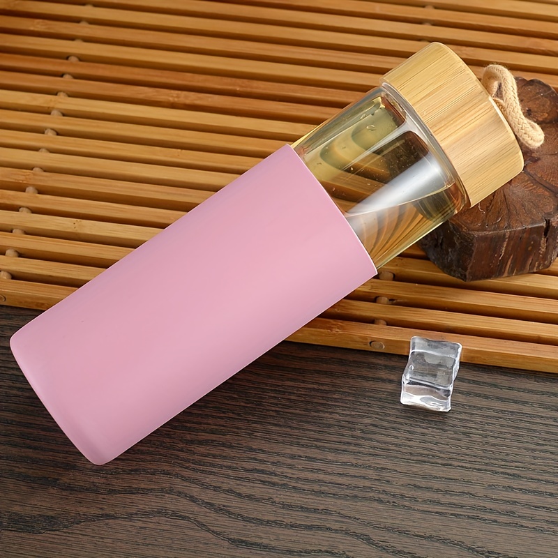 Stainless Steel Water Bottle with Bamboo Lid