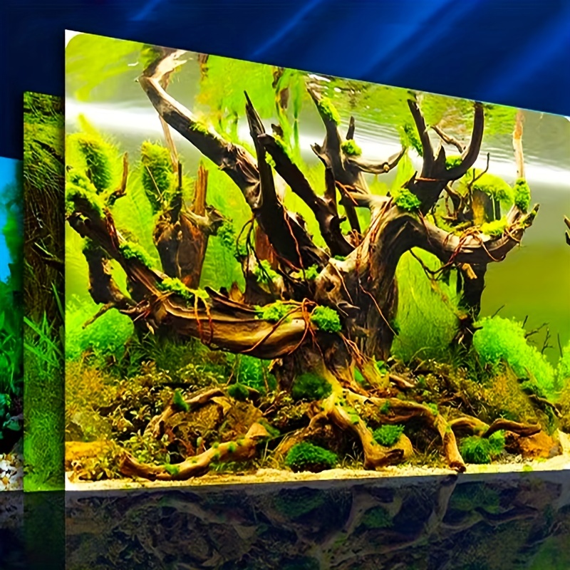 Aquarium Poster Tree Root Underwater Forest Fish Tank Background Aquatic  Plants Picture Decoration, aquarium decor 