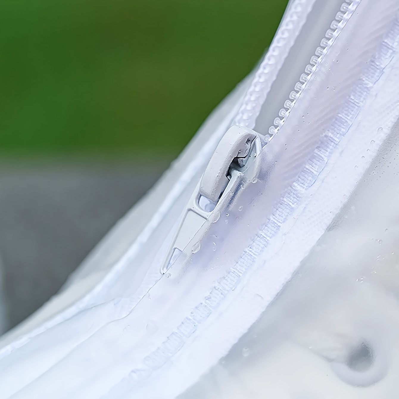 1pc Zippered PVC Rain Shoe Covers - Lightweight, Slip-Resistant & Durable Waterproof Footwear Protectors, Easy to Clean, for Outdoor Travel, Waterproof Shoes