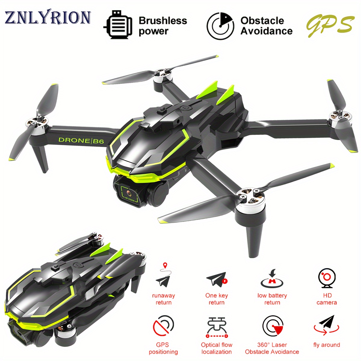 S132 Folding Brushless Gps Drone with Optical Flow - Temu