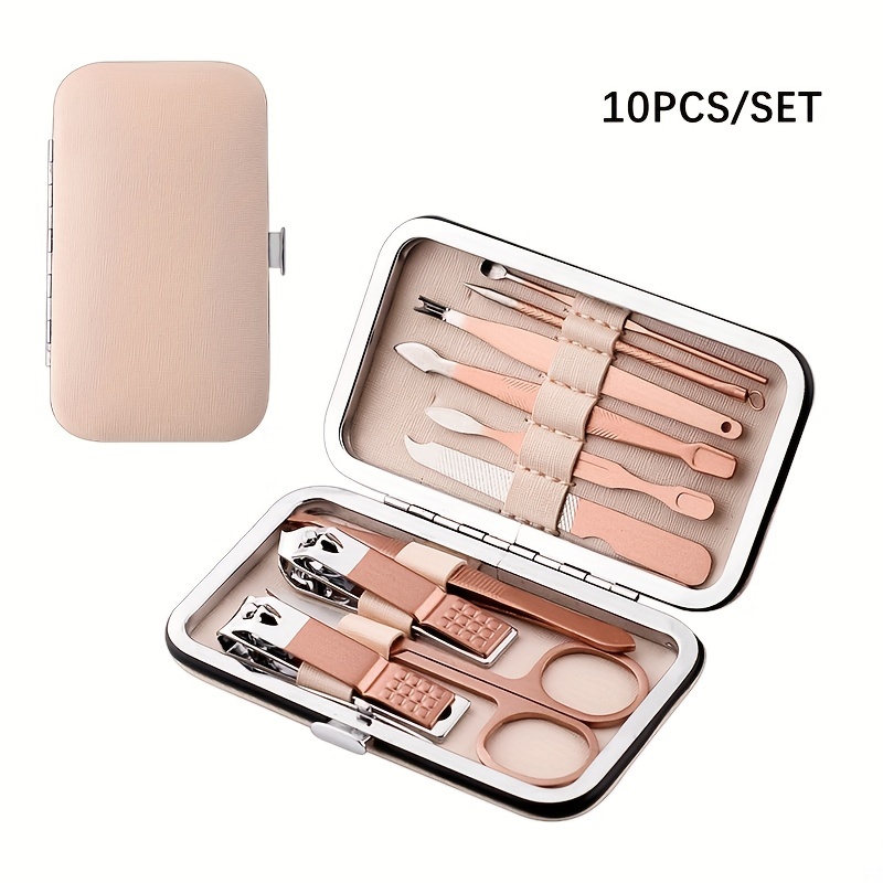 Stainless Steel Makeup Kit manicure Set Nail Clipper Set - Temu