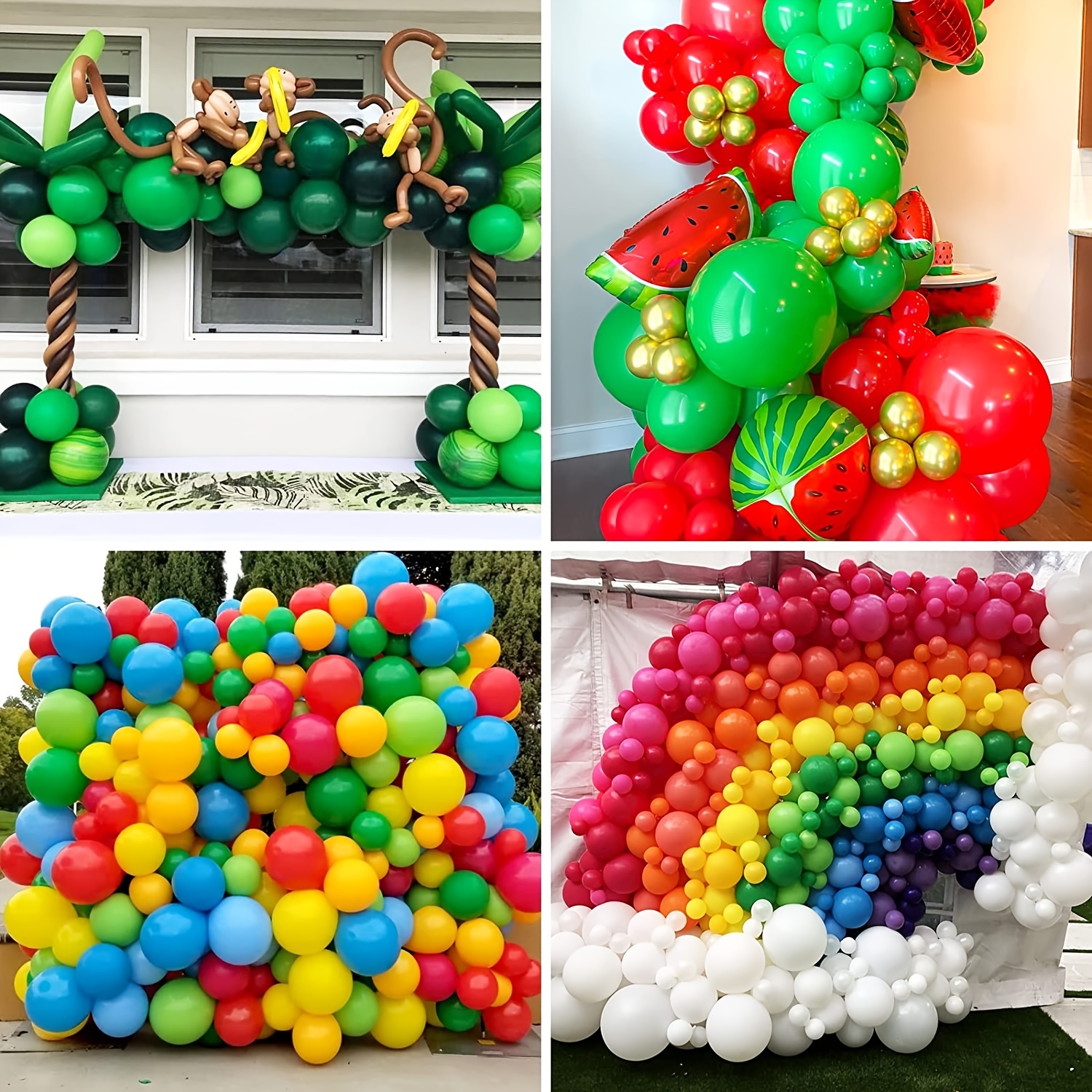 129pcs Globos Diferentes Colores Guirnalda Arco Fiesta - Temu