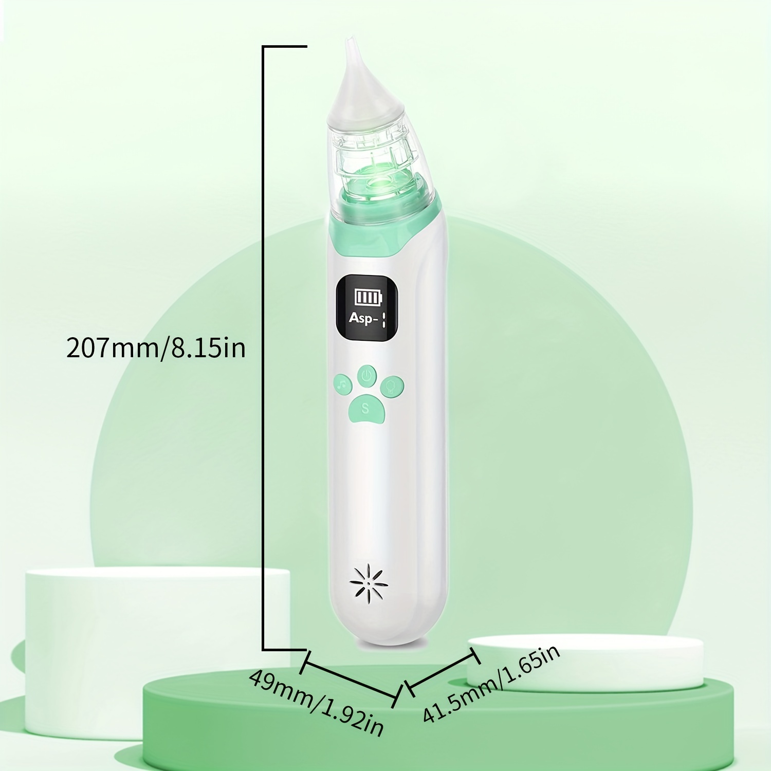 Baby Nasal Aspirator - Electric Baby Nose Sucker Cleaner with 3