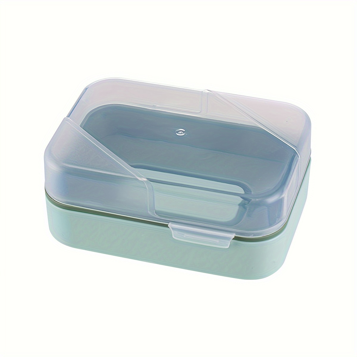 Double Layer Soap Box With Lid Toilet Drain Soap Case Travel Portable Soap  Dish