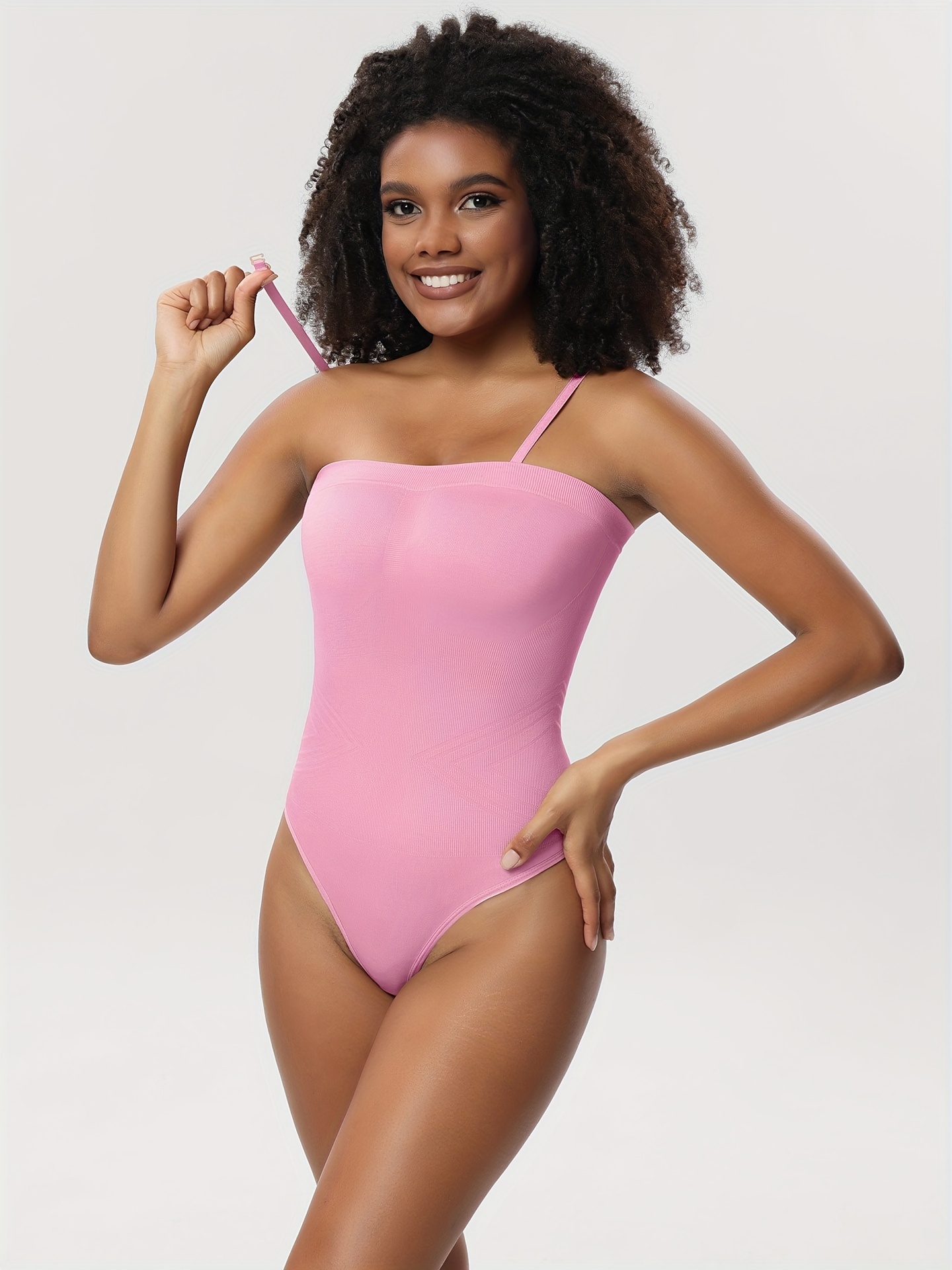 Body Beautiful shapewear seamless bodysuit with adjustable shoulder straps  