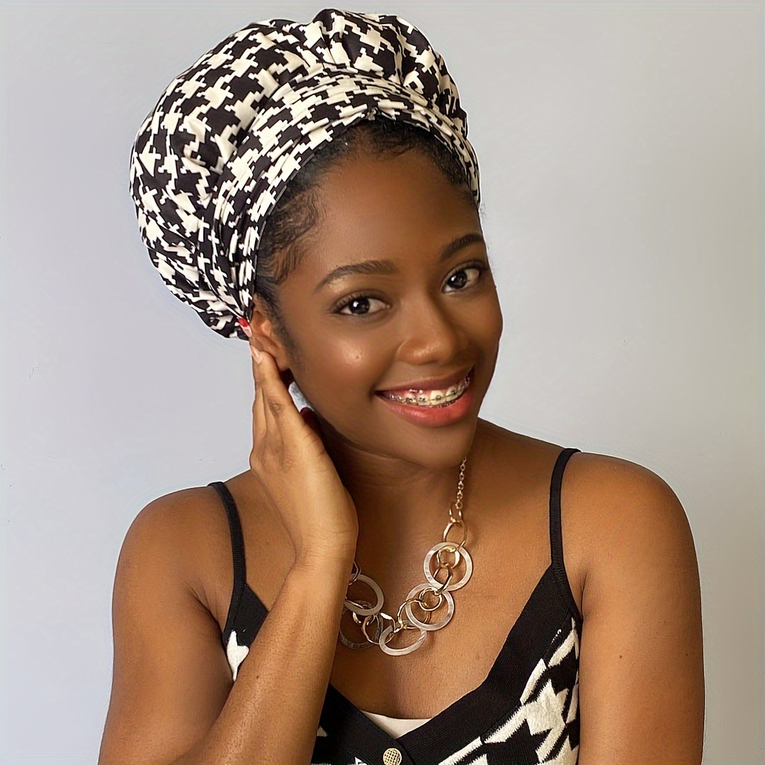 Fabric Patterned Head Scarf African Print Head Wrap/Headband With