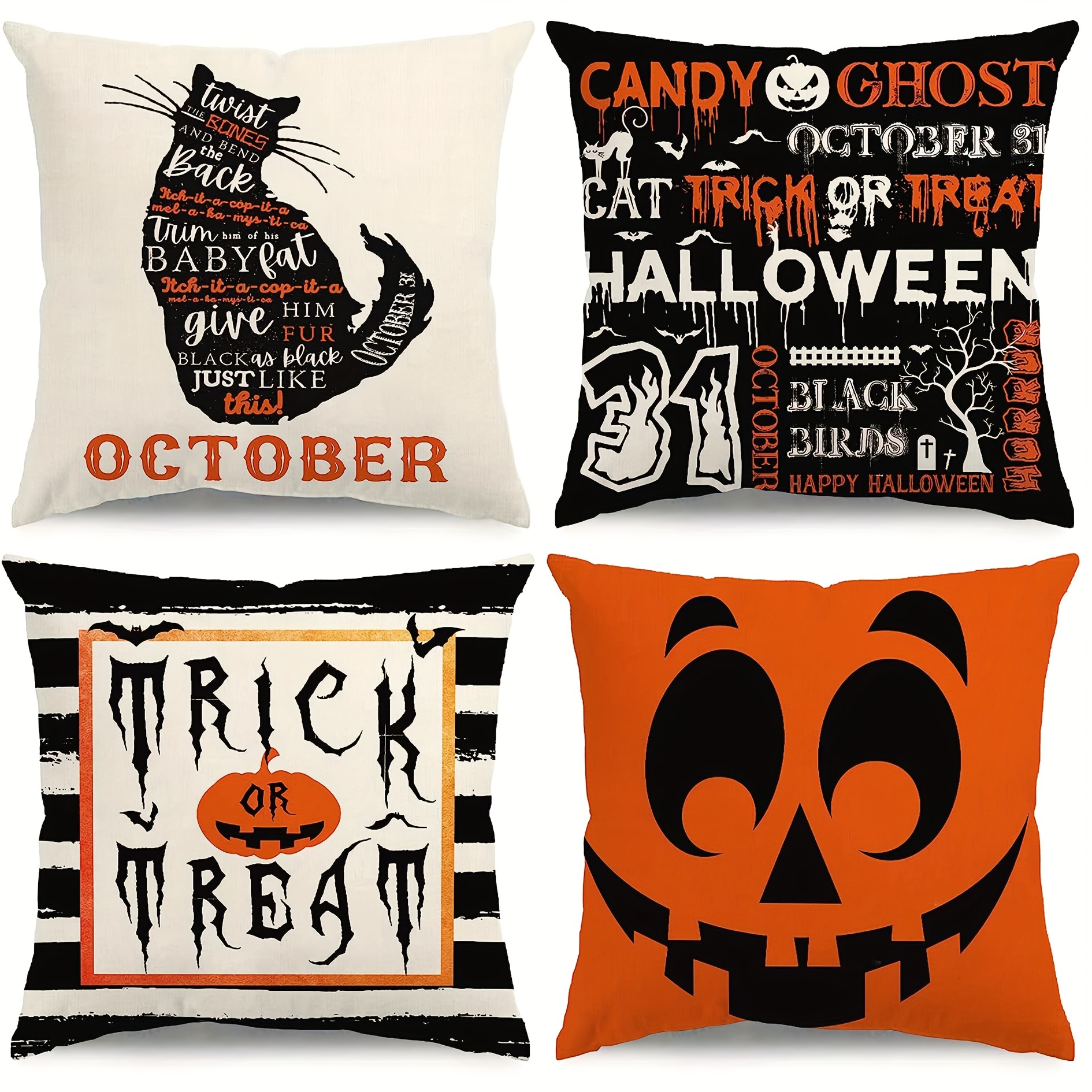 Decorative Rustic Halloween Pillows