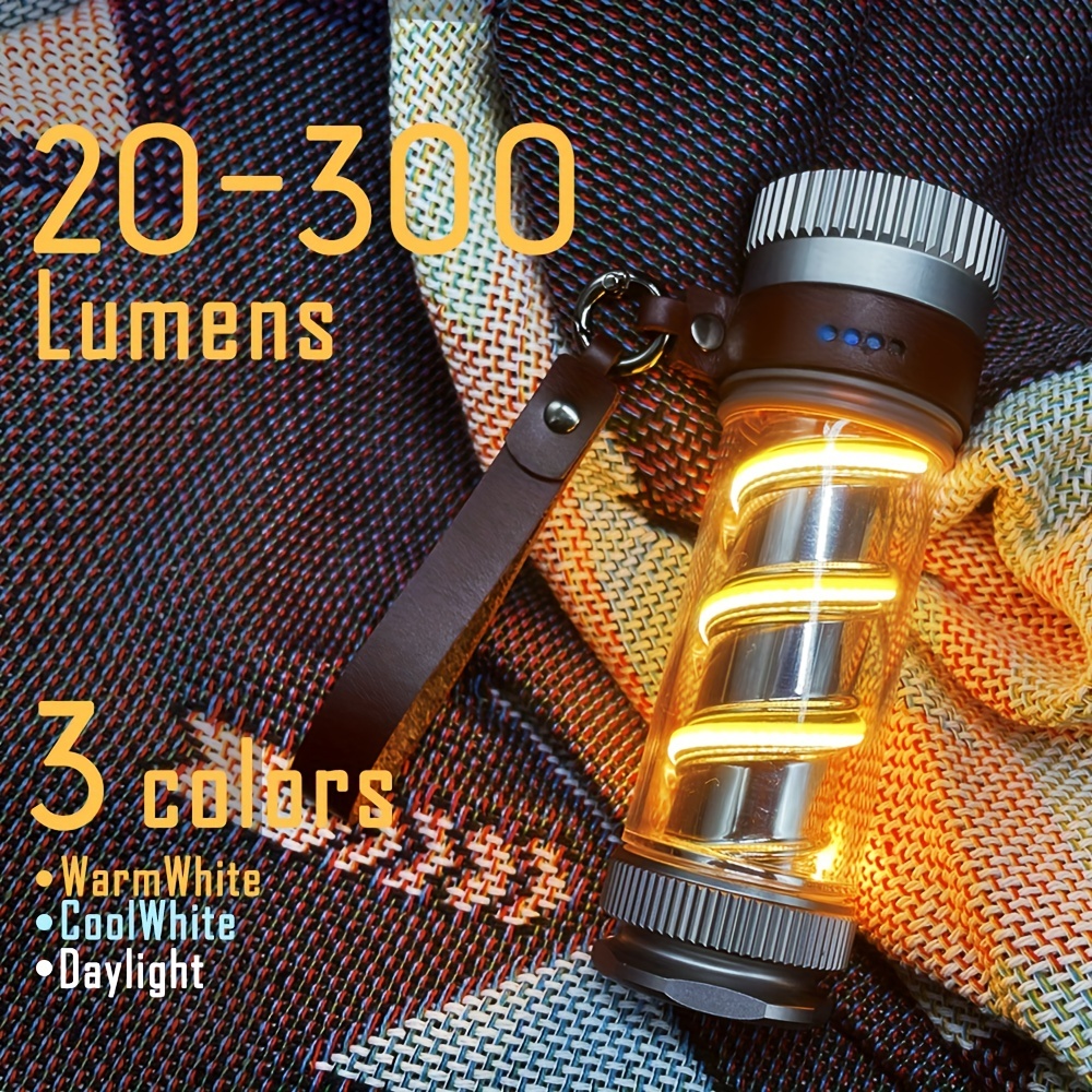 2pcs LED Camping Lantern, Battery Operated 1000LM, 4 Lighting Modes, IPX4  Waterproof Light, Portable Flashlight For Power Outage, Emergency, Hurricane
