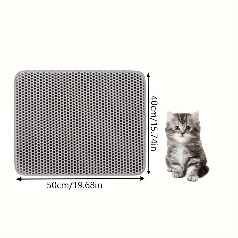 Waterproof Pet Cat Double Layer Litter Box Mat Cats Dogs Pad Washable Litter  Mat For Cats Dogs - Temu