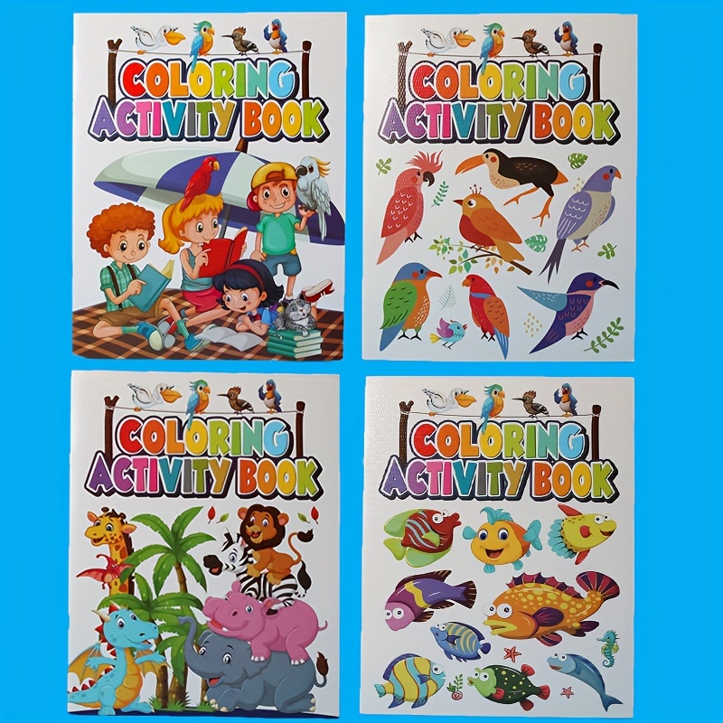 A4 Coloring Book, Early Education Coloring Book, Small Coloring