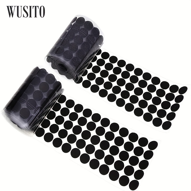 Self Adhesive Dots - 1200pcs (600 Pairs) 0.59 Diameter Waterproof Sticky  Back Hook Dot Loop Dot for School, Office, Home, Mounting Arts & Crafts