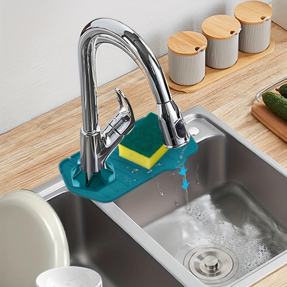 Kitchen Sink Splash Guard, 30 Sink Faucet Mat, Silicone Faucet