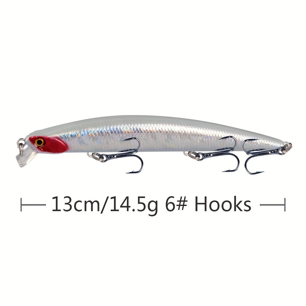 1pc Topwater Minnow Fishing Lure Floating Hard Aritificial Bass
