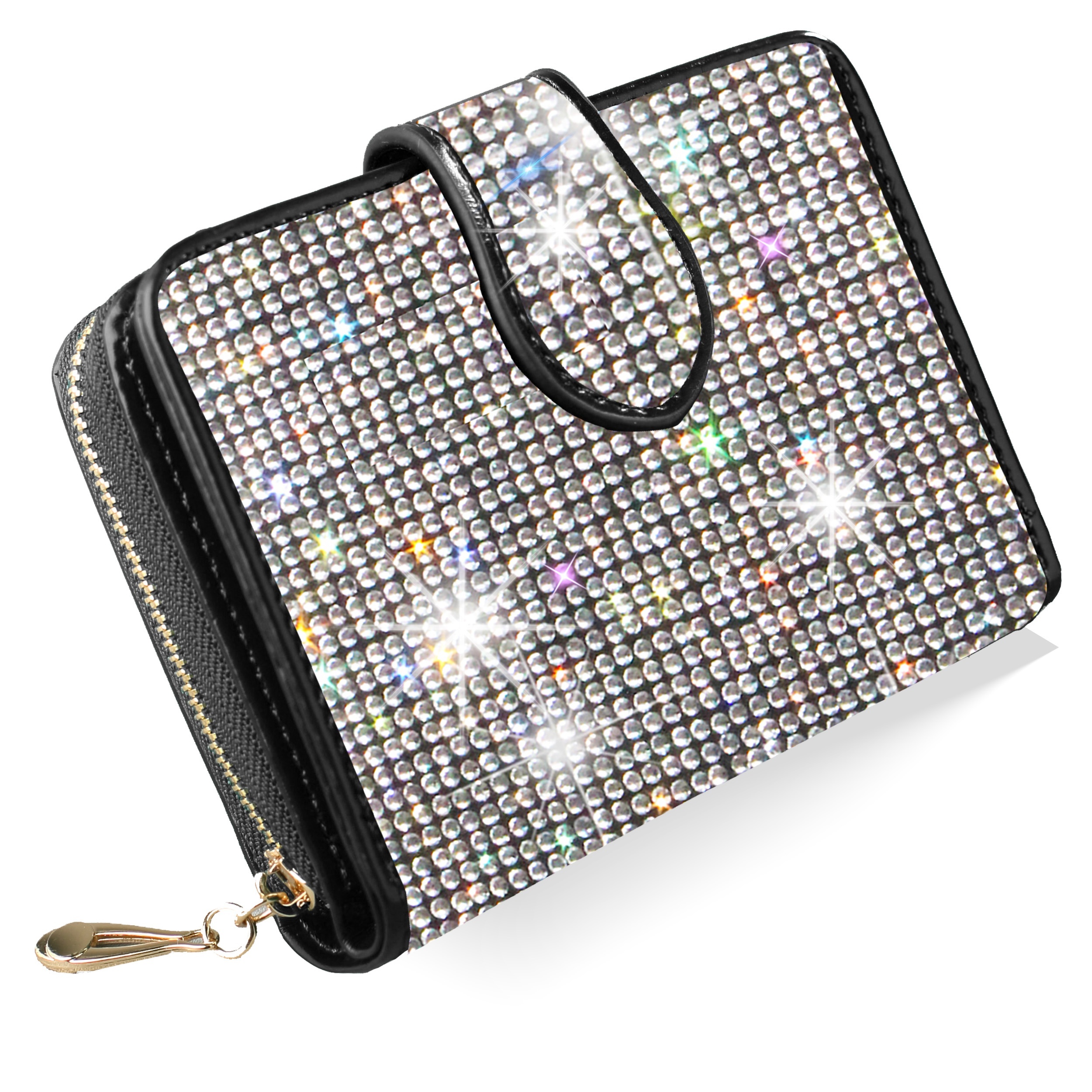 Small Wallet For And Women With Rhinestones