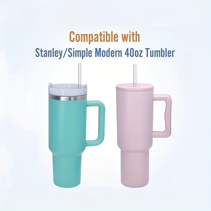 Straw Replacement For Stanley Cup Tumbler, Extra Long Reusable Straws For  Stanley, Cup Straw For Stanley Tumbler Accessories - Temu United Arab  Emirates