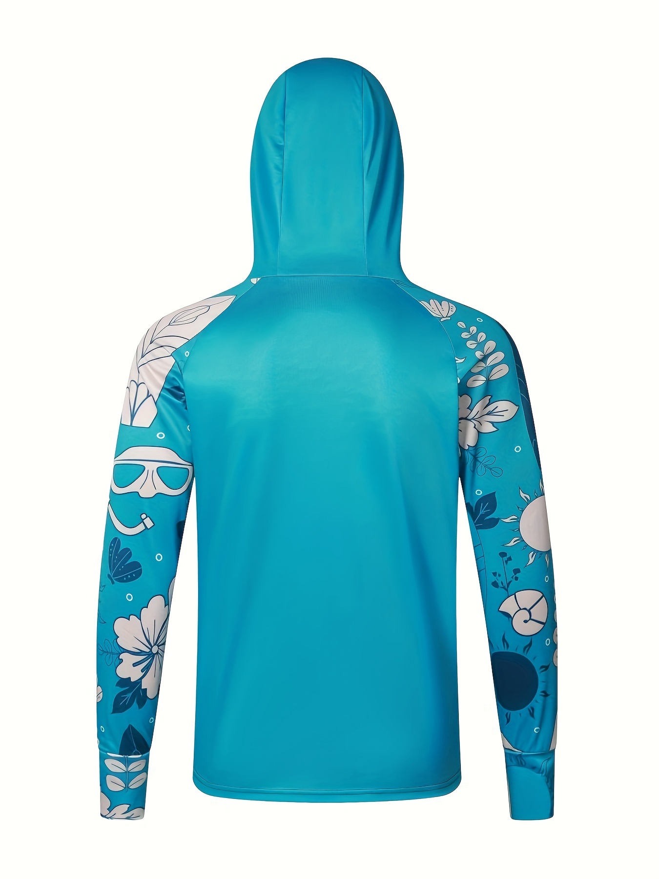 Men's Raglan Sleeve Fish Pattern Jacket Anti uv Sunscreen - Temu Canada