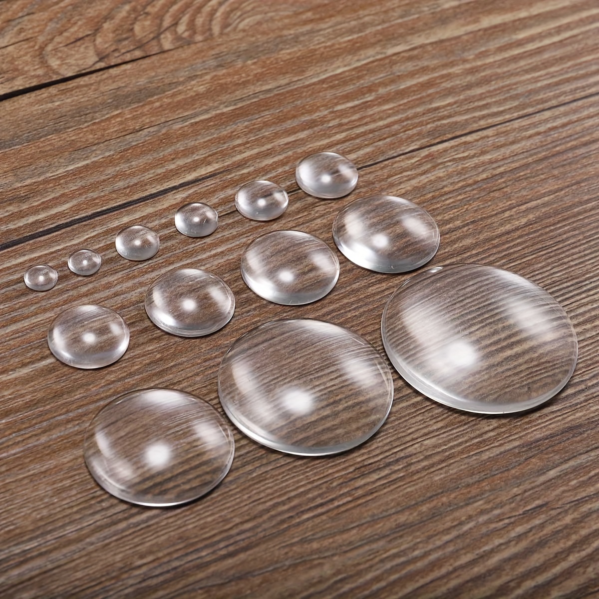 Round Clear Glass Cabochons Perfect For Diy Jewelry - Temu