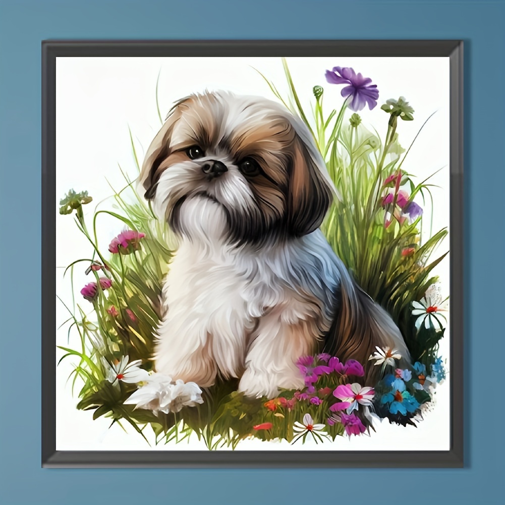 Mimik Colorful Dog Diamond Painting,Paint by Diamonds for Adults, Diamond  Art with Accessories & Tools,Wall Decoration Crafts,Relaxation and Home  Wall