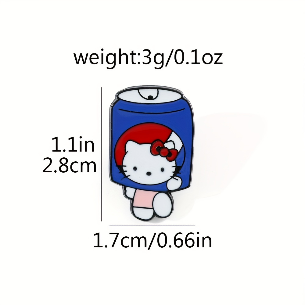 Hello Kitty Brooch For Girls Cute Kt Cat Enamel Pins - Temu