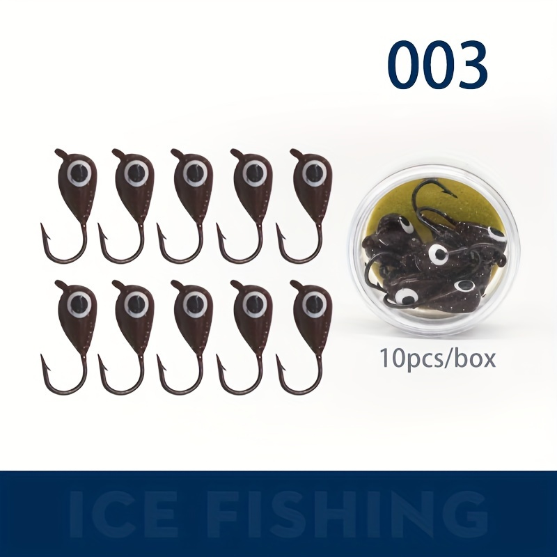 Ice Fishing Hook Mini Lead Hook Bionic Fishing Lure Ice - Temu