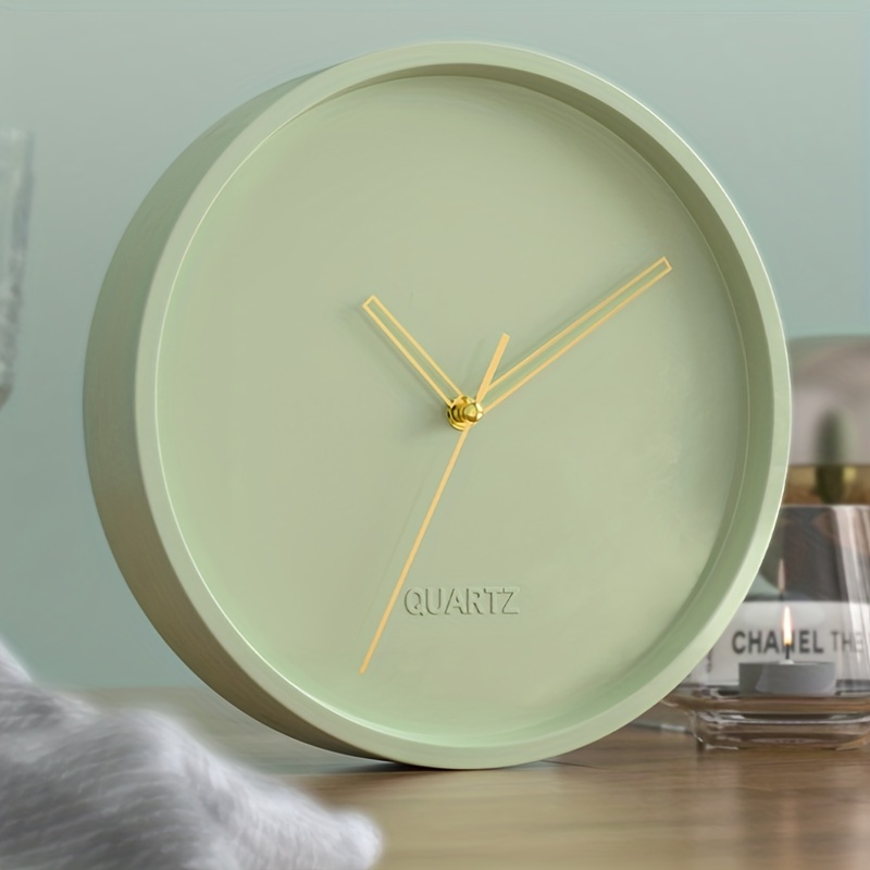 Reloj de Pared Original Octogonal Verde. Reloj de Pared Moderno Cocina  Reloj de Pared No Ticking de 11.8 in de Diámetro. ABS y Cristal. 1 Batería  AA.