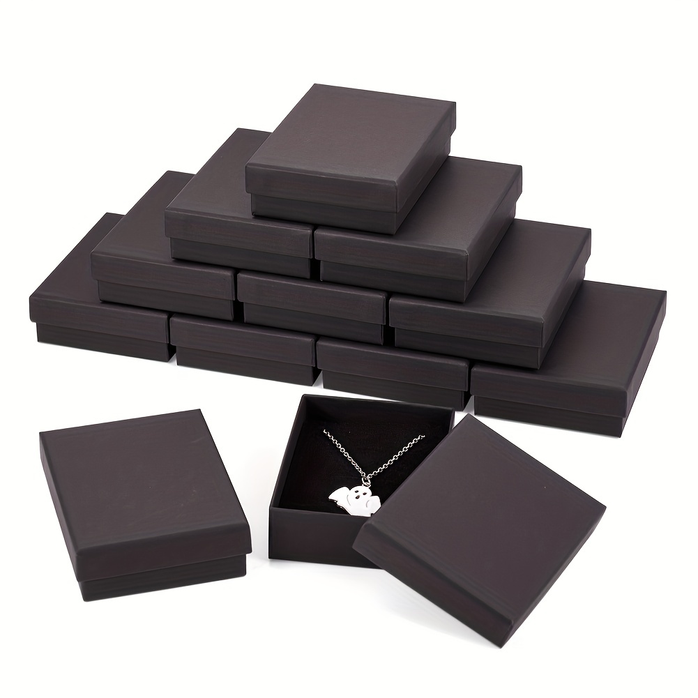 24Pcs Colored Cardboard Jewelry Box, Gift Packaging