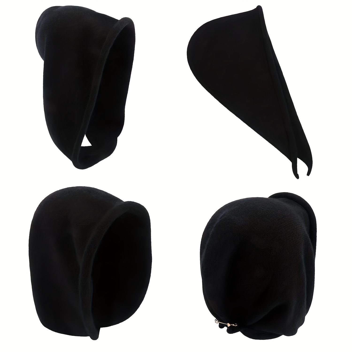 Hooded Scarf - Wind Black