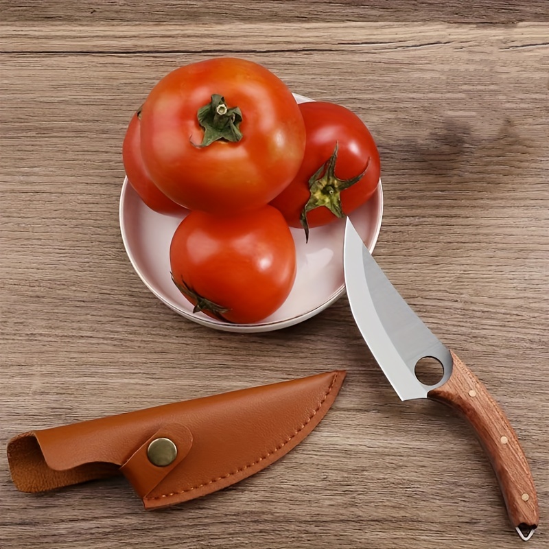 Mongolian Meat Knife With Knife Cover Portable Kitchen Knife - Temu