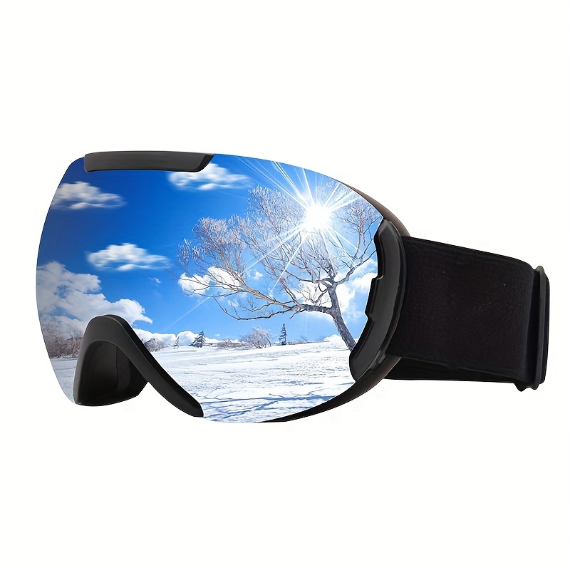 Gafas de esquí de doble capa para hombre, lentes de invierno para  exteriores, lentes de doble capa, antivaho, nieve, ciclismo - AliExpress