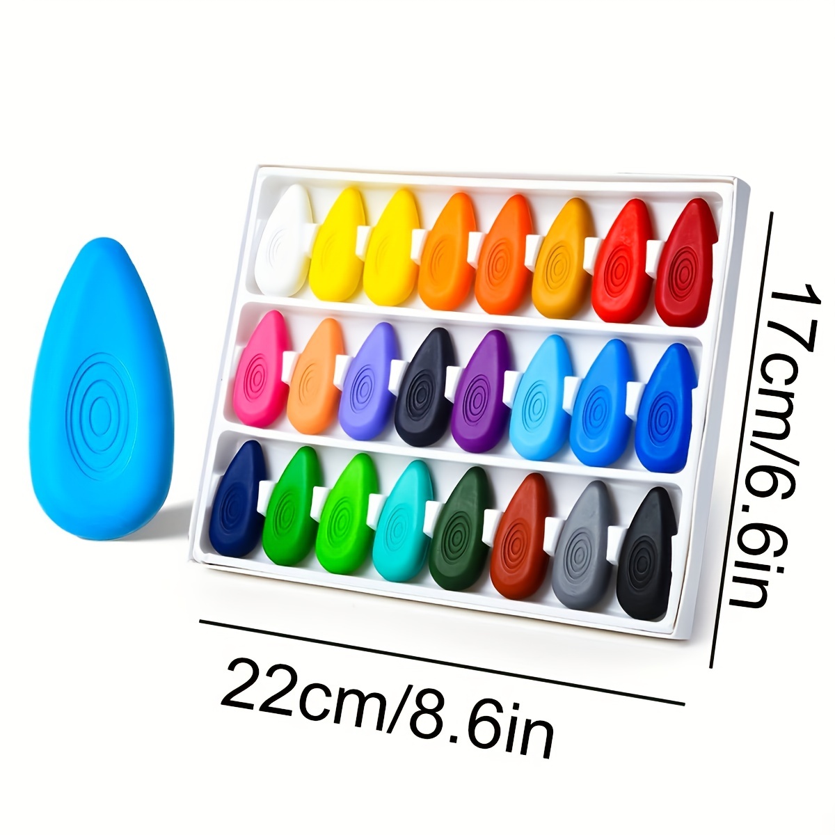 Toddler Crayons, 16 Colors Non Toxic Washable Jumbo Crayons Markers for  Boys & G