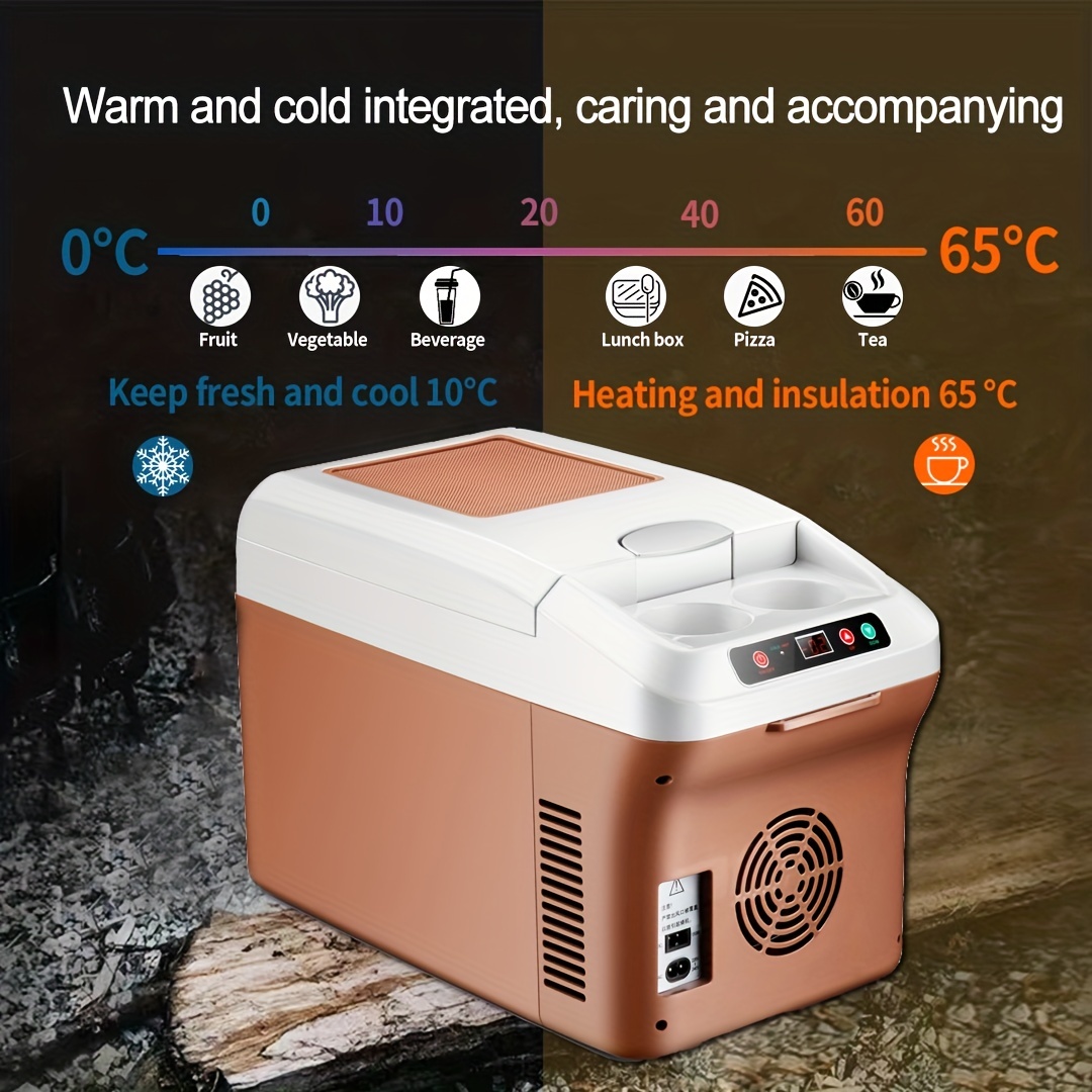 12l Car Refrigerator Portable Electric Car Cooler Dc12 24 Ac120v