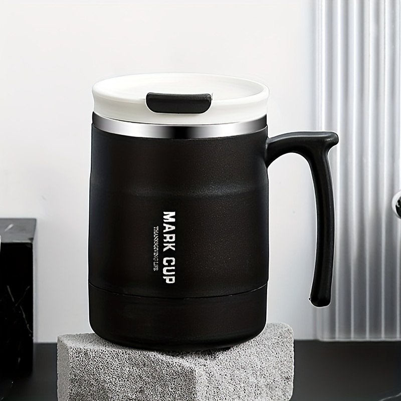 304 Stainless Steel Coffee Mug With Li Reusable Vacuum - Temu