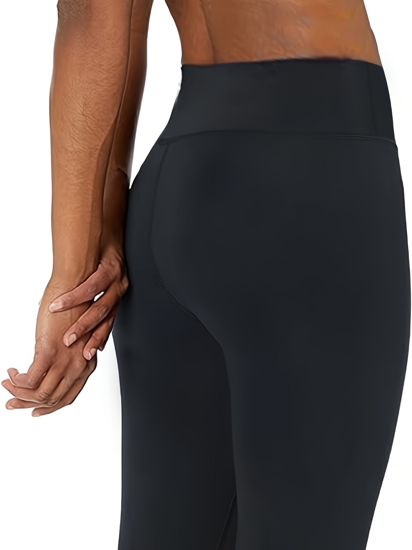 Plus Size Sports Pants Women's Plus Solid Wide Waistband - Temu