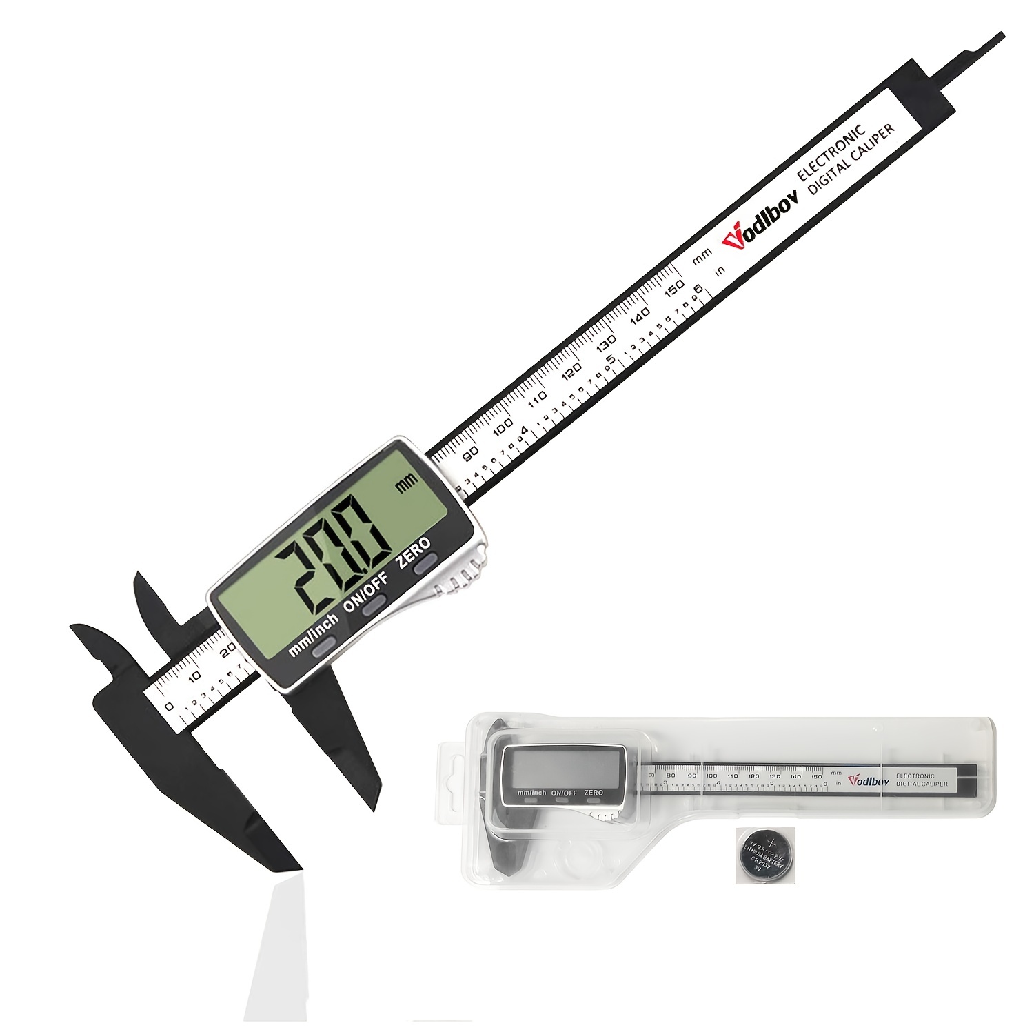 Digital Caliper Measuring Tool Electronic Micrometer Caliper - Temu
