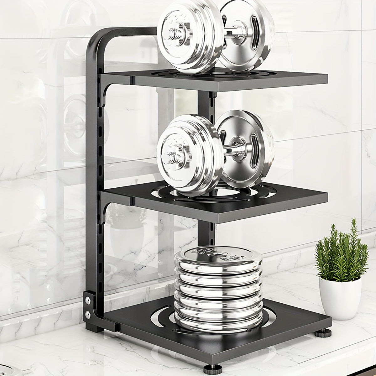 Multi tier Adjustable Kitchen Pot Storage Rack Under Sink - Temu